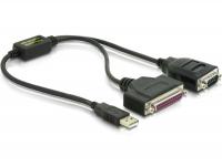 Delock Adapter USB 1.1 1 x Serial, 1 x Parallel