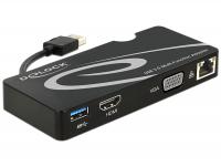 Delock Adapter USB 3.0 HDMI VGA + Gigabit LAN + USB 3.0