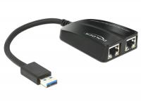 Delock Adapter USB 3.0 2 x Gigabit LAN 101001000 Mbs