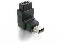 Delock Adapter USB-B mini 5pin malefemale 90angled