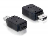 Delock Adapter USB mini male USB micro-A+B female