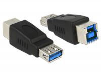 Delock Adapter USB 3.0-A female USB 3.0-B female