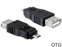 Delock Adapter USB micro-B male USB 2.0-A female OTG