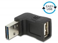 Delock Adapter EASY-USB 2.0-A male USB 2.0-A female angled up down
