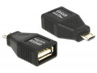 Delock Adapter USB Micro B male USB 2.0 female OTG full covered