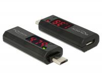 Delock Micro USB Adapter with LED indicator for Voltage and Ampere