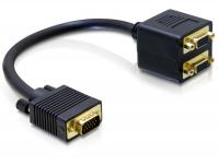 Delock Adapter VGA male to 2x VGA female