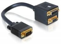 Delock Adapter VGA male to VGA + DVI 29 female