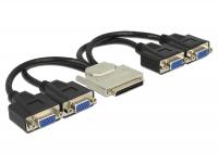 Delock Adapter VHDCI-68 pin male 4 x VGA female 22 cm