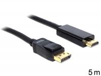 Delock Cable Displayport 1.2 male to High Speed HDMI A male 5 m