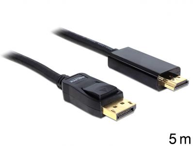 Delock Cable Displayport 1.2 male to High Speed HDMI A male 5 m