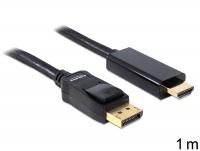 Delock Cable Displayport 1.2 male to High Speed HDMI A male 1 m
