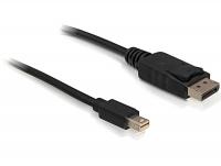 Delock Cable Mini Displayport 1.2 male Displayport male 4K 1.0 m