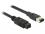 Delock Cable FireWire 9 pin male 6 pin male 3 m