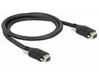 Delock Cable FireWire 9 pin male with screws 9 pin male with screws 1 m