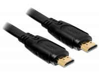 Delock Cable High Speed HDMI with Ethernet â HDMI A male HDMI A male flat 1 m
