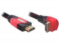 Delock Cable High Speed HDMI with Ethernet â HDMI A male HDMI A male angled 4K 1 m