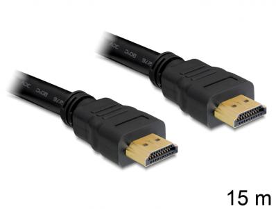 Delock Cable High Speed HDMI with Ethernet â HDMI A male HDMI A male 15 m