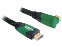 Delock Cable High Speed HDMI with Ethernet â HDMI A male HDMI A male angled 4K 1 m