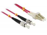 Delock Cable Optical Fiber LC ST Multimode OM4 1 m