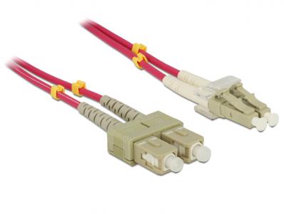 Delock Cable Optical Fiber LC SC Multimode OM4 20 m