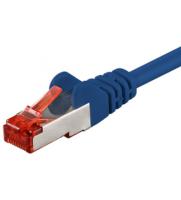 Kabel RJ45 C6 1,0m SFTP blau CU