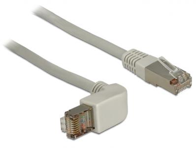 Delock Cable RJ45 Cat.6A SSTP angled straight 0.5 m
