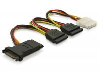 Delock Cable Power SATA 15pin 3x SATA HDD + 1x 4pin IDE