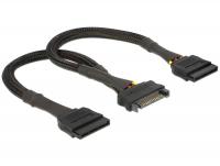 Delock SATA Power Cable 15 pin female 2 x SATA 15 pin male 25 cm