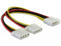 Delock Y-Cable Power 2x 4pin Molex