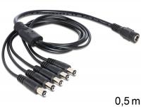Delock Cable DC Splitter 5.5 x 2.1 mm 1 x female 5 x male