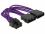 Delock Power Cable 8 pin EPS 2 x 4 pin textile shielding purple
