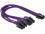 Delock Power Cable PCI Express 6 pin female 2 x 8 pin male textile shielding purple