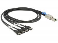 Delock Cable mini SAS SFF-8088 4 x eSATA 1m