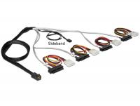 Delock Cable Mini SAS HD SFF-8643 4 x SAS 29 Pin SFF-8482 0.5 m