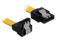 Delock cable SATA 10cm downstraight metal yellow