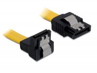 Delock cable SATA 30cm downstraight metal yellow