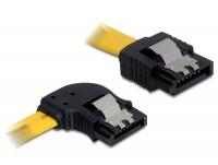 Delock Cable SATA 30cm leftstraight metal yellow