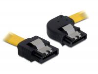 Delock Cable SATA 30cm rightstraight metal yellow
