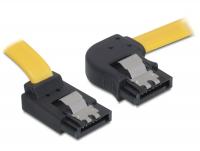 Delock Cable SATA 30cm rightup metal yellow