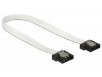 Delock Cable SATA FLEXI 6 Gbs 20 cm white metal
