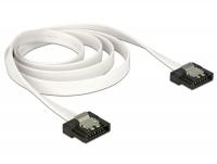 Delock Cable SATA FLEXI 6 Gbs 70 cm white metal