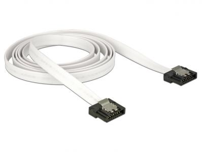 Delock Cable SATA FLEXI 6 Gbs 100 cm white metal