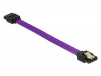 Delock SATA cable 6 Gbs 10 cm straight straight metal purple Premium