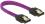 Delock SATA cable 6 Gbs 10 cm straight straight metal purple Premium
