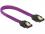 Delock SATA cable 6 Gbs 20 cm straight straight metal purple Premium