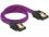 Delock SATA cable 6 Gbs 30 cm straight straight metal purple Premium