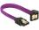 Delock SATA cable 6 Gbs 10 cm down straight metal purple Premium