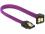 Delock SATA cable 6 Gbs 20 cm down straight metal purple Premium