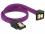 Delock SATA cable 6 Gbs 30 cm down straight metal purple Premium